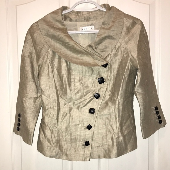 🧵 Précis Petite Beige Blazer - Picture 1 of 5